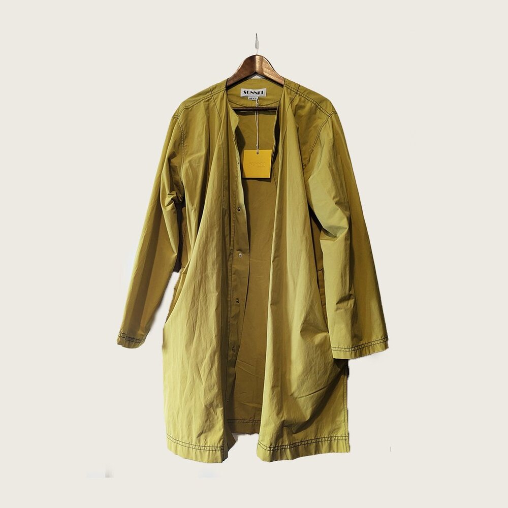 SUNNEI - Yellow collarless coat - Sz M